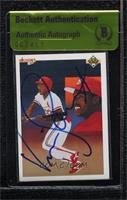 Team Checklist - Vince Coleman [BAS Beckett Auth Sticker]