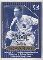 Lou Gehrig 100th Birthday Blue Border (ALS Association Bay Area Chapter)