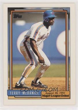 1991-92 Topps Major League Debut 1991 - Box Set [Base] #121 - Terry McDaniel