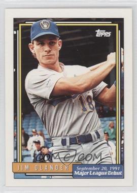 1991-92 Topps Major League Debut 1991 - Box Set [Base] #134 - Jim Olander