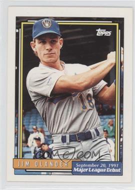 1991-92 Topps Major League Debut 1991 - Box Set [Base] #134 - Jim Olander