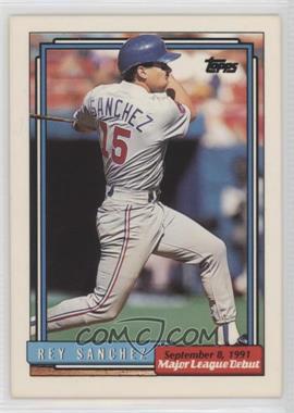 1991-92 Topps Major League Debut 1991 - Box Set [Base] #154 - Rey Sanchez