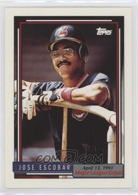 1991-92 Topps Major League Debut 1991 - Box Set [Base] #51 - Jose Escobar
