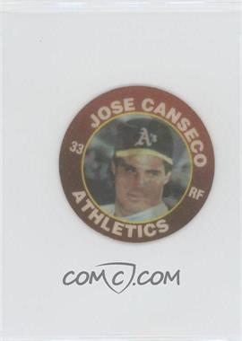 1991 7 Eleven Slurpee Super Star Sports Coins - Atlantic Region - Black Back #6 HS - Jose Canseco