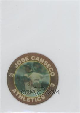 1991 7 Eleven Slurpee Super Star Sports Coins - Atlantic Region - Black Back #6 HS - Jose Canseco