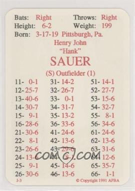 1991 APBA Baseball 1955 Season - [Base] #_HASA - Hank Sauer
