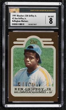 1991 Bleachers Ken Griffey Jr. - [Base] #2 - Ken Griffey Jr. /10000 [CSG 8 NM/Mint]