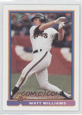 1991 Bowman - [Base] #378 - Matt Williams