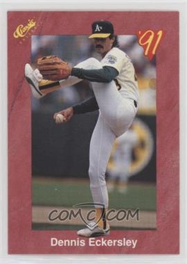 1991 Classic Update Red Travel Edition - [Base] #T18 - Dennis Eckersley