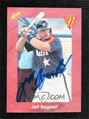 1991 Classic Update Red Travel Edition - [Base] #T84 - Jeff Bagwell [JSA Certified COA Sticker]