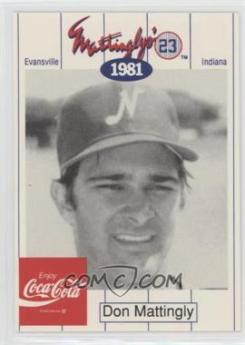 1991 Coca-Cola Mattingly's 23 - [Base] #4 - Don Mattingly [Noted]