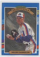 Diamond Kings - Delino DeShields (Yellow Stripes on Right Border) [EX to&n…