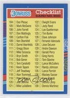 Checklist - Cards 104-179