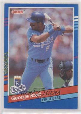 1991 Donruss - [Base] #201.1 - George Brett (One Stripe in Right Middle Border)