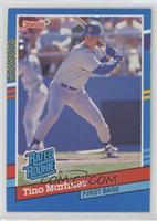 Rated Rookie - Tino Martinez (2 Yellow Stripes on Card Right)