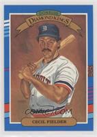 Diamond Kings - Cecil Fielder (No Yellow Stripe On Right, Period after LEAF, IN…