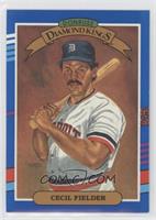 Diamond Kings - Cecil Fielder (No Yellow Stripe On Right, Period after LEAF, IN…