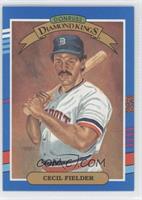 Diamond Kings - Cecil Fielder (No Yellow Stripe On Right, Period after LEAF, IN…