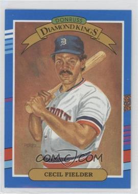 1991 Donruss - [Base] #3.1 - Diamond Kings - Cecil Fielder (No Yellow Stripe On Right, Period after LEAF, INC.)