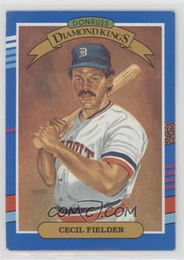 1991 Donruss - [Base] #3.1 - Diamond Kings - Cecil Fielder (No Yellow Stripe On Right, Period after LEAF, INC.)