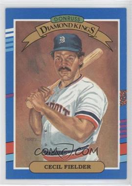 1991 Donruss - [Base] #3.1 - Diamond Kings - Cecil Fielder (No Yellow Stripe On Right, Period after LEAF, INC.)