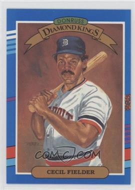 1991 Donruss - [Base] #3.1 - Diamond Kings - Cecil Fielder (No Yellow Stripe On Right, Period after LEAF, INC.)