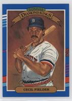 Diamond Kings - Cecil Fielder (No Yellow Stripe On Right, Period after LEAF, IN…