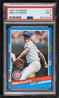 Greg Maddux (Right Border has Blue Stripes) [PSA 9 MINT]