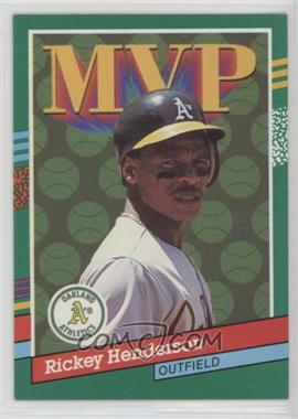 1991 Donruss - [Base] #387.1 - Rickey Henderson (3 Light Blue Stripes on Left)