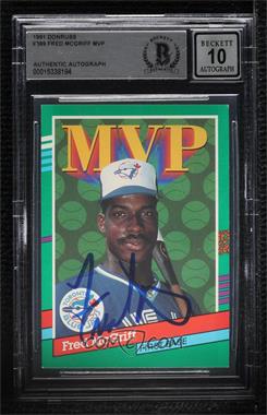 1991 Donruss - [Base] #389 - Fred McGriff [BAS BGS Authentic]