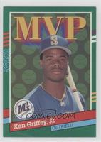 Ken Griffey Jr. (Yellow Stripes on Right Border) [Poor to Fair]