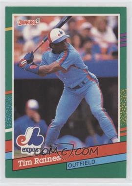 1991 Donruss - [Base] #457.1 - Tim Raines (3 Purple Stripes on Right Border)