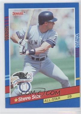 1991 Donruss - [Base] #48.1 - All-Stars - Steve Sax (Yellow Stripe Right Border)