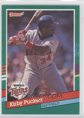 1991 Donruss - [Base] #490.1 - Kirby Puckett (No White Stripes on Right Side)