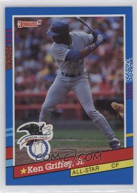 1991 Donruss - [Base] #49.1 - All-Stars - Ken Griffey Jr. (Separated Stripe is Yellow)