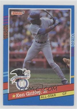 1991 Donruss - [Base] #49.1 - All-Stars - Ken Griffey Jr. (Separated Stripe is Yellow)