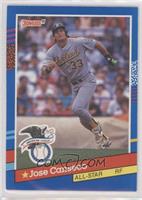 All-Stars - Jose Canseco (A's in Stat Line on Back) [EX to NM]