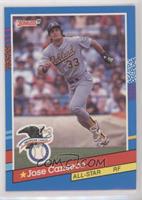 All-Stars - Jose Canseco (A's in Stat Line on Back)