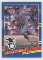 All-Stars - Jose Canseco (AL in Stat Line on Back)