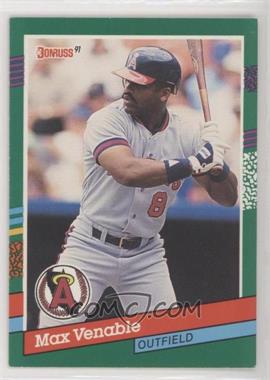 1991 Donruss - [Base] #510.1 - Max Venable (Purple Design on Top Right Border) [EX to NM]