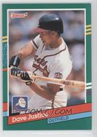 David Justice (2 White Stripes on Right Border)