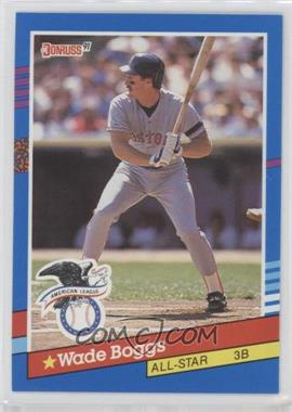 1991 Donruss - [Base] #55.1 - All-Stars - Wade Boggs (Bottom Stripes are Blue and White)