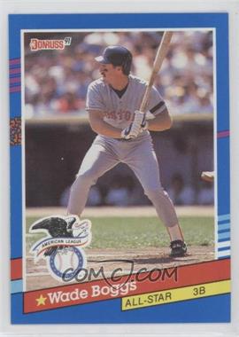 1991 Donruss - [Base] #55.1 - All-Stars - Wade Boggs (Bottom Stripes are Blue and White)