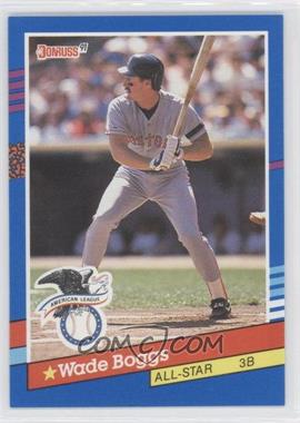 1991 Donruss - [Base] #55.1 - All-Stars - Wade Boggs (Bottom Stripes are Blue and White)