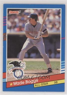 1991 Donruss - [Base] #55.1 - All-Stars - Wade Boggs (Bottom Stripes are Blue and White)