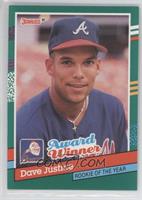 David Justice (3 Yellow Stripes on Right Border)