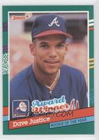 David Justice (3 Yellow Stripes on Right Border)