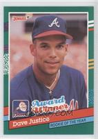 David Justice (3 Yellow Stripes on Right Border)