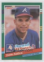 David Justice (3 Yellow Stripes on Right Border)