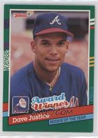 David Justice (3 Yellow Stripes on Right Border) [EX to NM]